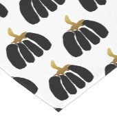 Erntedank Stilisierte Black Pumpkins und Gold Großer Tischläufer (Ecke)