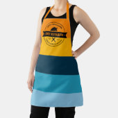 Erntedank Stilvoll Moderner Streifen Personalisier Schürze (InSitu)