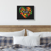 Erntedank Stretched Canvas Print Leinwanddruck (Insitu (Schlafzimmer))