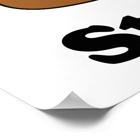 Erntedank Stuff It Funny Turkey Poster (Ecke)