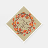 Erntedank-Suche im Herbst hinzufügen Serviette (Ecke)