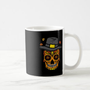 Erntedank Sugar Skull Pilgrim Fall mexikanische Mä Kaffeetasse