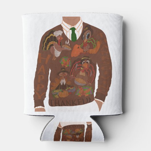 Erntedank Sweater Dosenkühler (Rückseite)