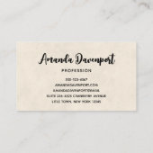 Erntedank Table Bountiful Harvest Visitenkarte (Rückseite)