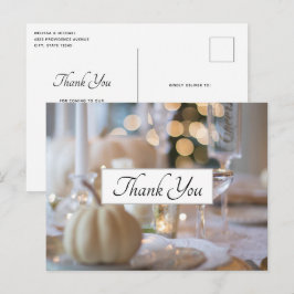 Erntedank Table Elegance Place Einstellung Vielen  Postkarte