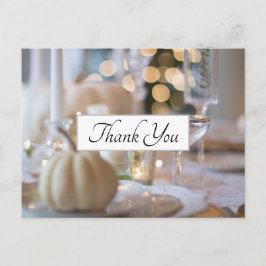 Erntedank Table Elegance Place Einstellung Vielen  Postkarte
