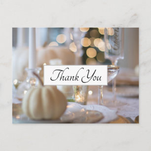 Erntedank Table Elegance Place Einstellung Vielen Postkarte