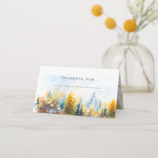 Erntedank Table-Platzkarte Platzkarte (Vorderseite)