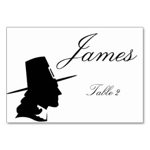 Erntedank Table Platzkarten - Pilgrim Tischnummer