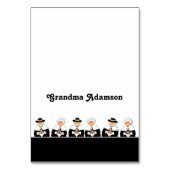 Erntedank Table-Platzkarten Tischnummer (Vorderseite)