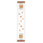 Erntedank Table Runner Mittelgroßer Tischläufer (Vorderseite)