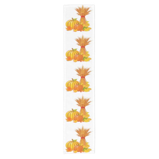 Erntedank Table Runners/Fall Harvest Kurzer Tischläufer (Vorderseite)