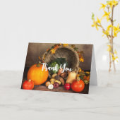 Erntedank Table Vielen Dank Karte (Gelbe Blume)