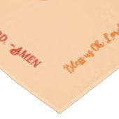 Erntedank Tablecloth, Cornucopia und Gebet Tischdecke (Schrägansicht)