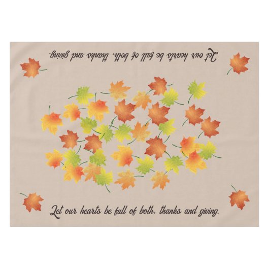 Erntedank Tableclout (Tablette) Tischdecke (Vorderseite (Horizontal))