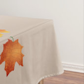 Erntedank-Tablett mit individuellem Herbstleaves Tischdecke (Beispiel)