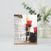 Erntedank Tafelfarbe Einladung (Stehend Vorderseite)