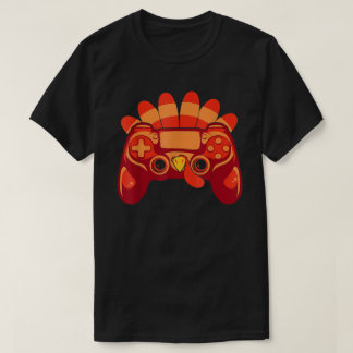 Erntedank-Tag-Gamer-Truthahn-Controller T-Shirt
