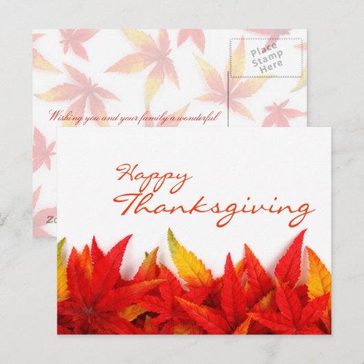 Erntedank Tag Postkarte (Vorne/Hinten)