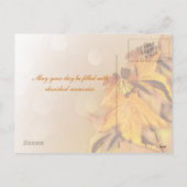 Erntedank Tag Postkarte (Rückseite)