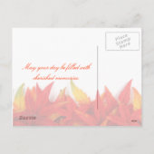 Erntedank Tag Postkarte (Rückseite)