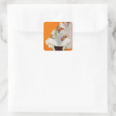 Erntedank-TagesBlues Quadratischer Aufkleber (Tasche)