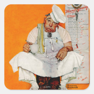 Erntedank-TagesBlues Quadratischer Aufkleber