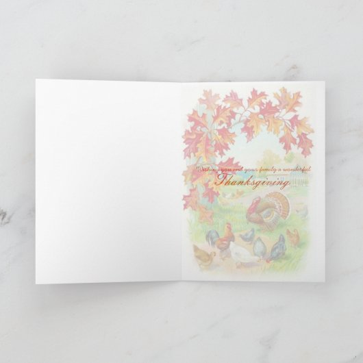 Erntedank-Tageskarte Feiertagskarte (Innenseite)