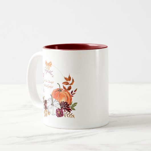 Erntedank Tasse (Vorderseite Links)