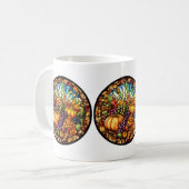 Erntedank Tasse aus festem Glas (Vorderseite Links)