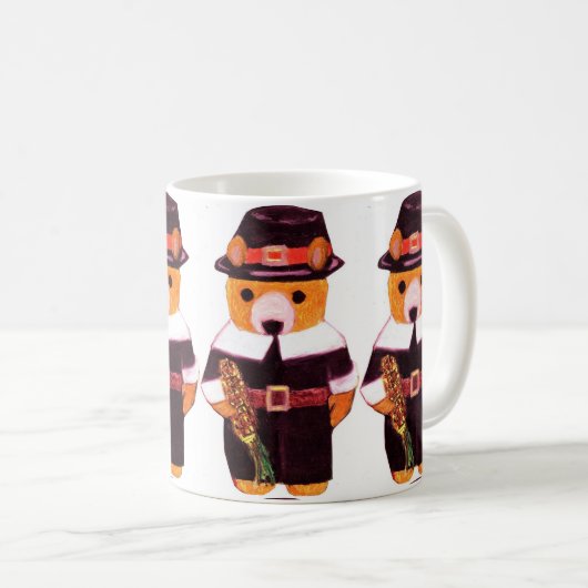 Erntedank TEDDY BEAR     Kaffeetasse (VorderseiteRechts)