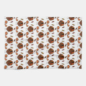 Erntedank Themed Kitchen Handtuch (weiß) (Horizontal)