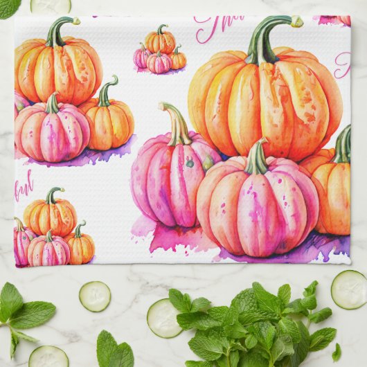 Erntedank-Themed Kitchtuch Geschirrtuch (Gefaltet)