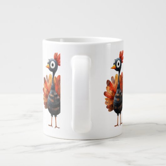Erntedank Themed with Trukey Jumbo-Tasse (Rückseite)