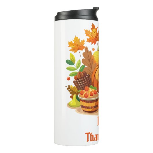 Erntedank Thermosbecher (Nach links gedreht)