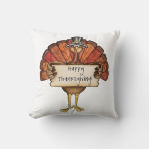 Erntedank Throw Pillow/Türkei Kissen