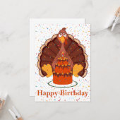 Erntedank Time Happy Geburtstagskarte Karte (Vorderseite/Rückseite Beispiel)