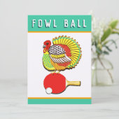 Erntedank Tischtennis Einladung (Stehend Vorderseite)