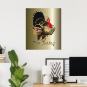 Erntedank Tom Türkei Poster (Heimbüro)