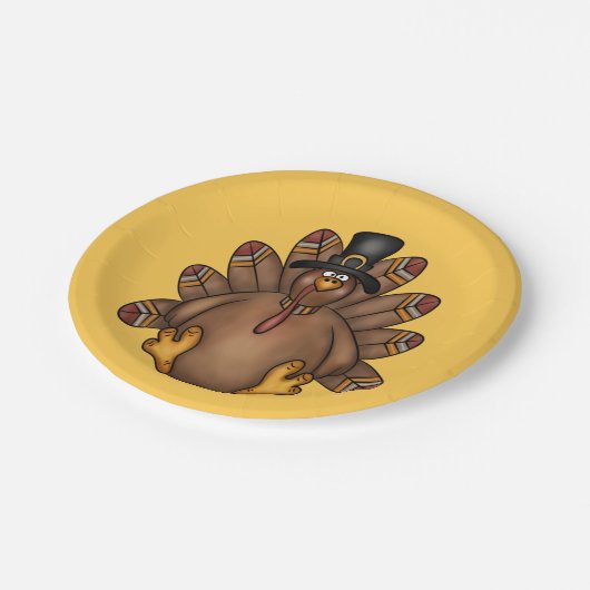 Erntedank Tom Türkei Urlaub Pappteller (Schrägansicht)