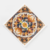 Erntedank Trendy Pumpkin Herbstkollektion Serviette (Ecke)