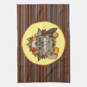 Erntedank Trendy Schöne Herbstkollektion Geschirrtuch (Vertikal)