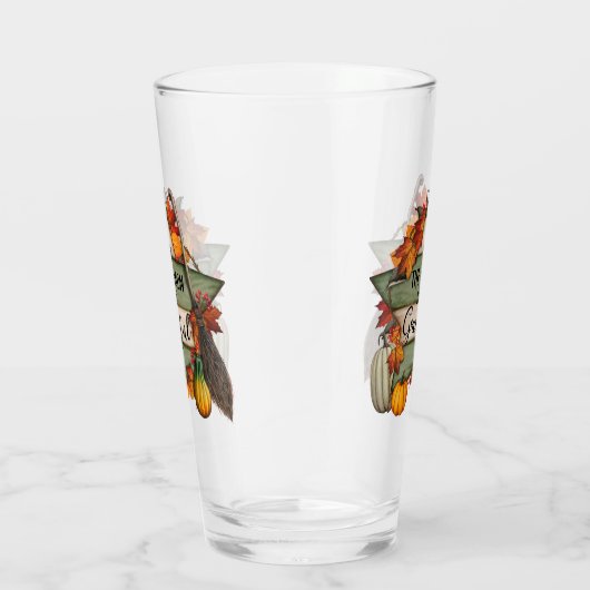 Erntedank Trendy Schöne Herbstkollektion Glas (Rechts)