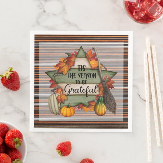 Erntedank Trendy Schöne Herbstkollektion Serviette (Beispiel)
