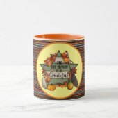 Erntedank Trendy Schöne Herbstkollektion Tasse (Zentrum)