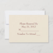 Erntedank ~ Trinken und dankbar sein RSVP Karte (Rückseite)