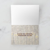 Erntedank Trockenmastdekorationen Feiertagskarte (Innenseite)