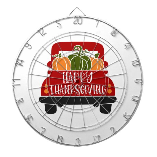 Erntedank Truck Dartscheibe (vorne)