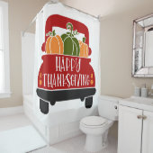 Erntedank Truck Duschvorhang (Beispiel)