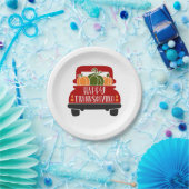 Erntedank Truck Pappteller (Party)